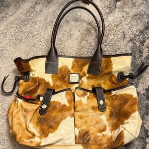 Dooney & Bourke Tan and Brown Tote Bag